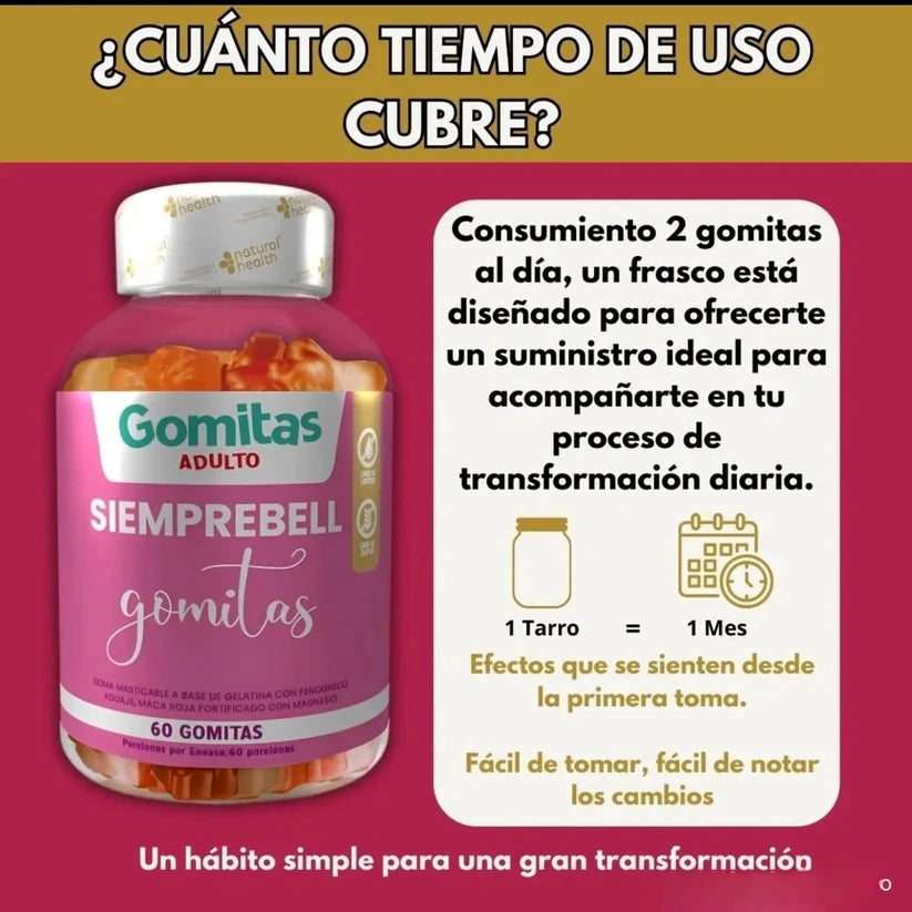 GOMITAS SIEMPREBELL ADULTO X 1 UND