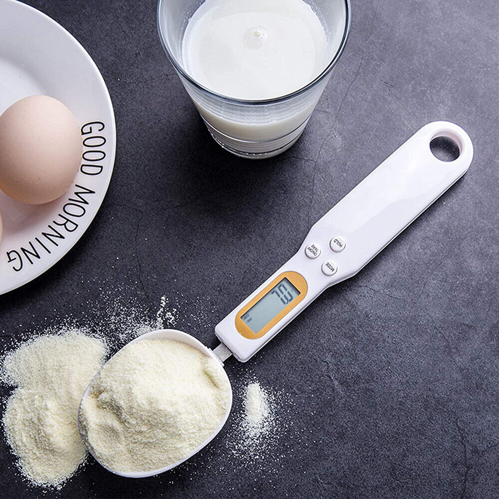Báscula de cocina digital LCD con cuchara