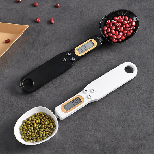 Báscula de cocina digital LCD con cuchara
