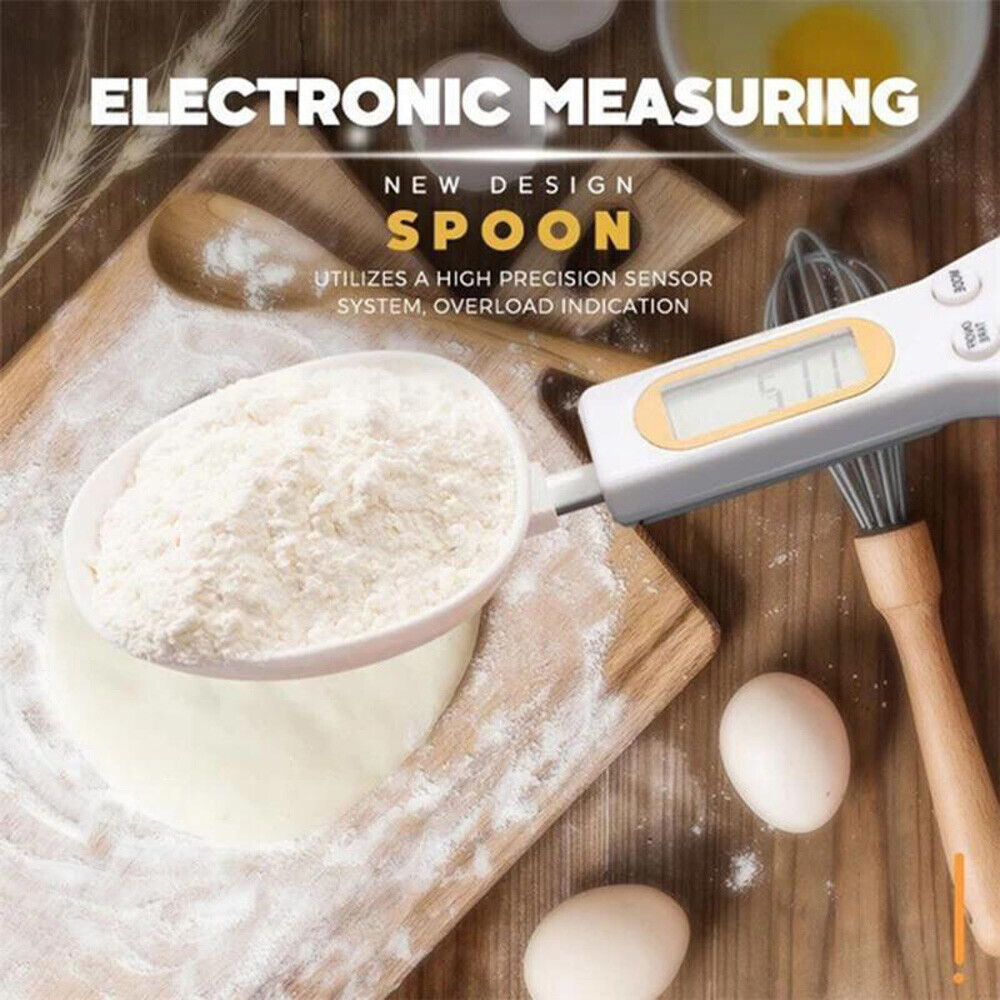 Báscula de cocina digital LCD con cuchara